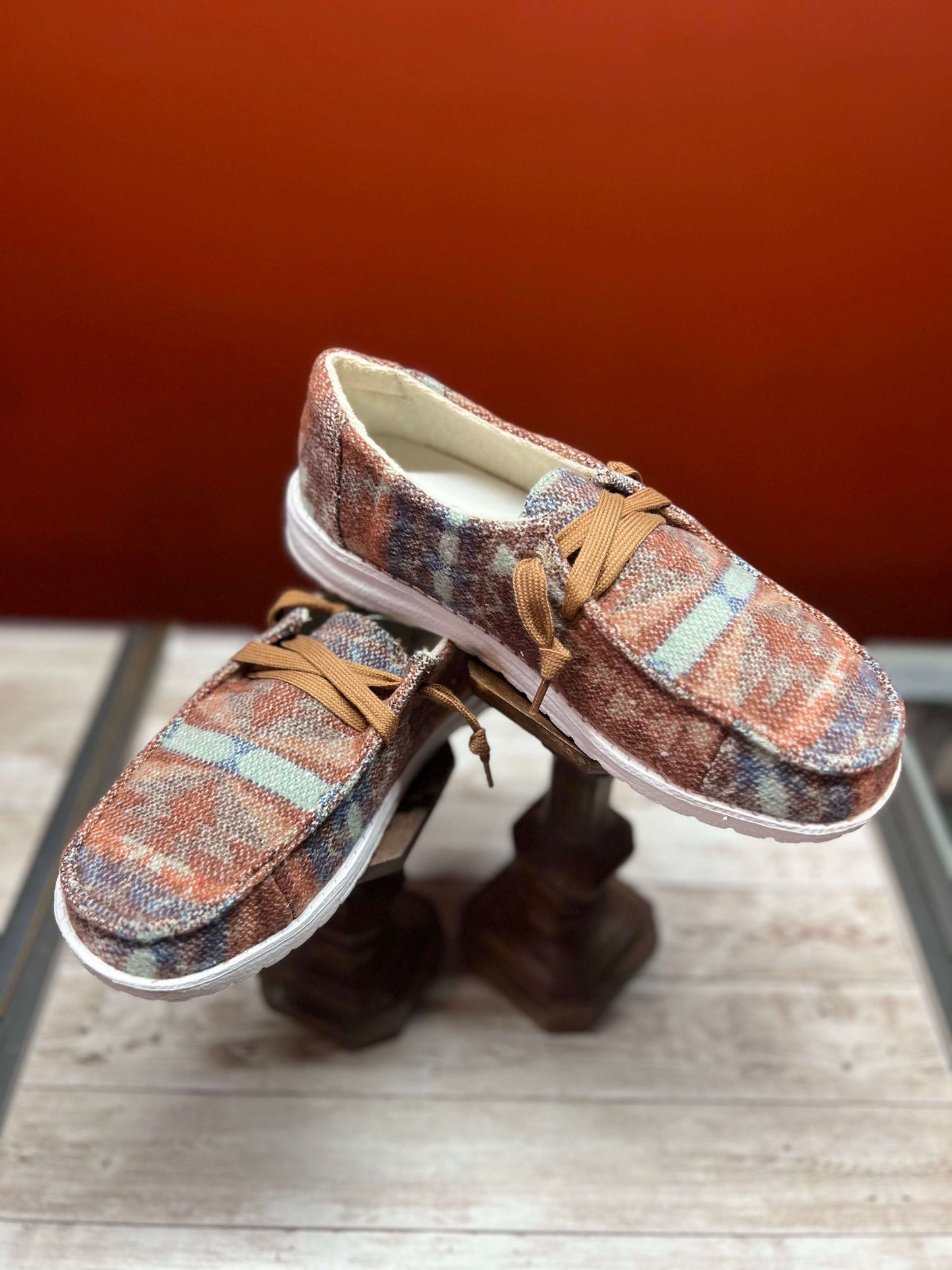 Gypsy Jazz "Aaliyah" Rust Slip On Shoe