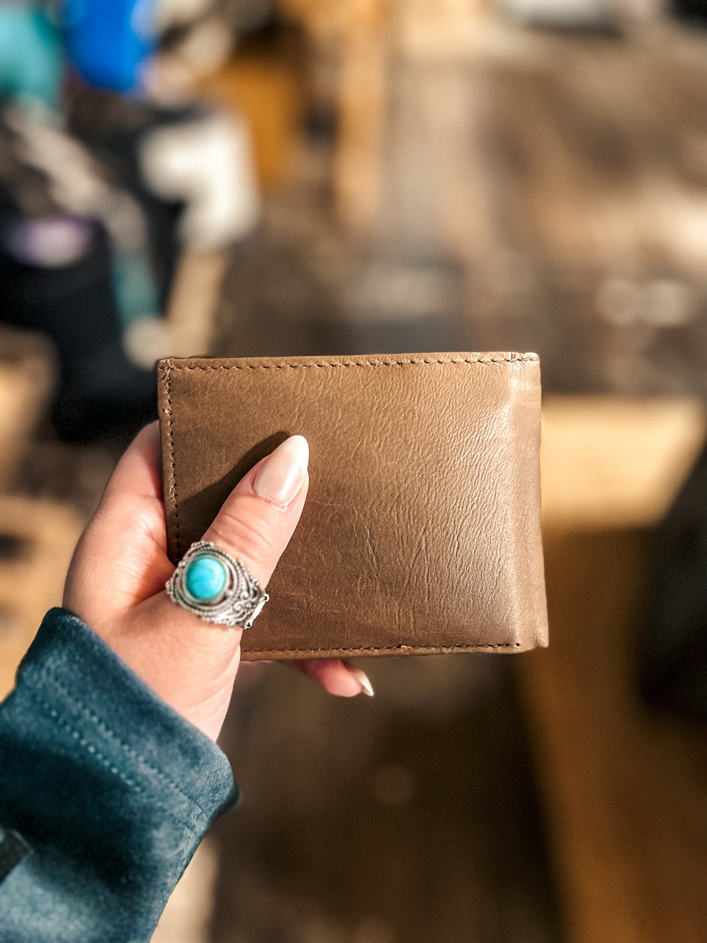 Mens Brown Leather Wallet