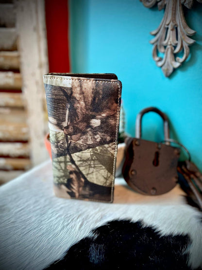 Montana West Camo Print Rodeo Style Wallet BT-W01CF Coffee