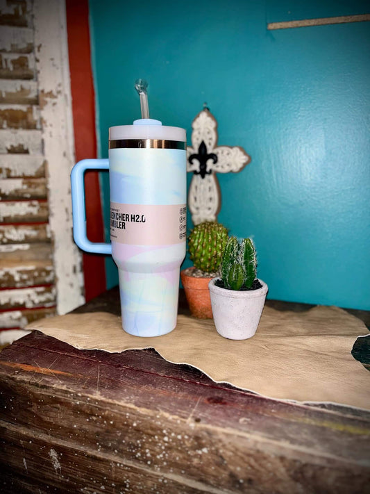 Stanley 40oz (1.18L) Blue Tie-Dye Tumbler